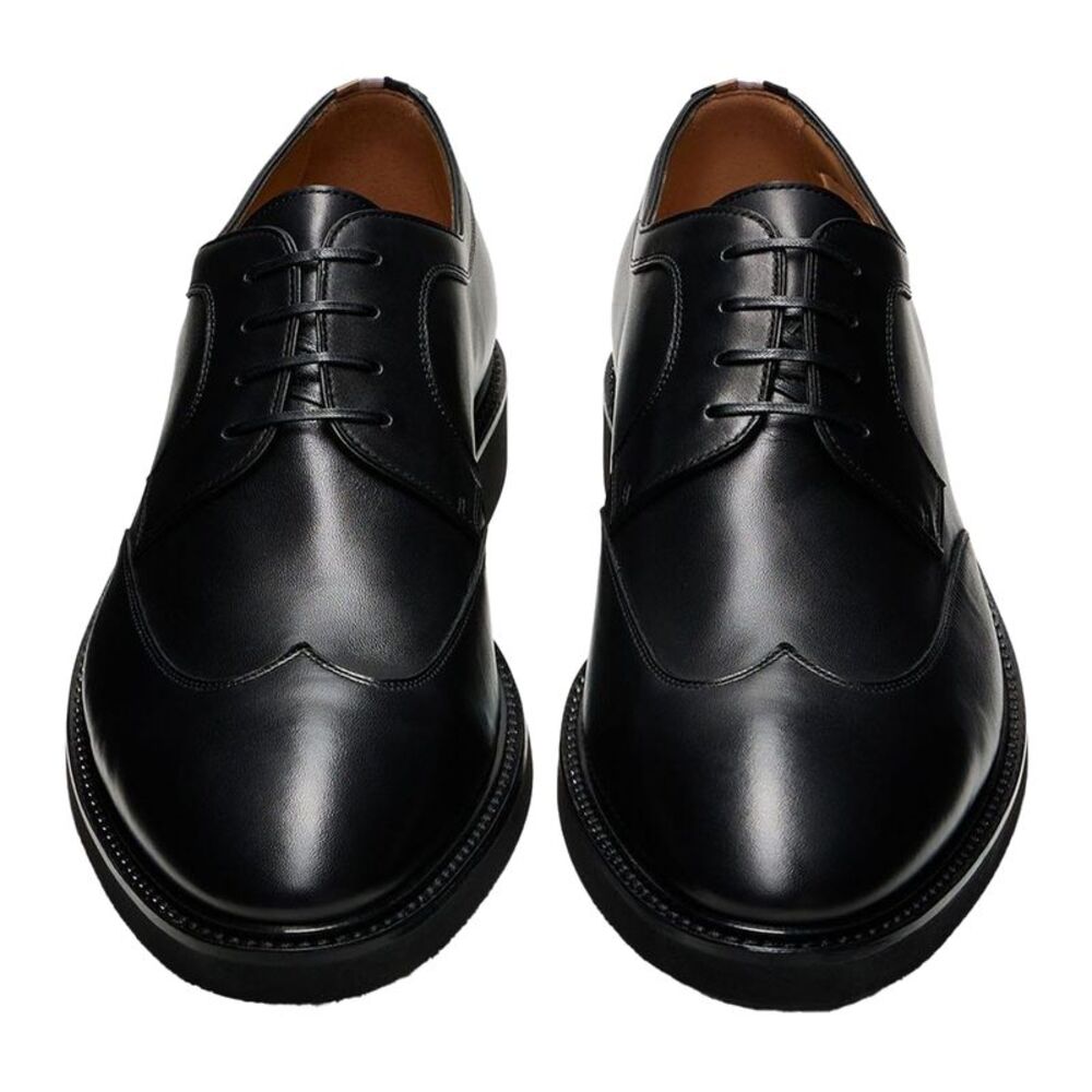 Boss Mens Jerrard Leather Derby Shoes / Black